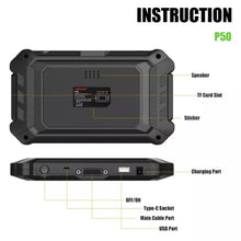 Load image into Gallery viewer, OBDSTAR P50 Airbag Crash Battery Reset Tool  95 Brands 14400+ ECUs