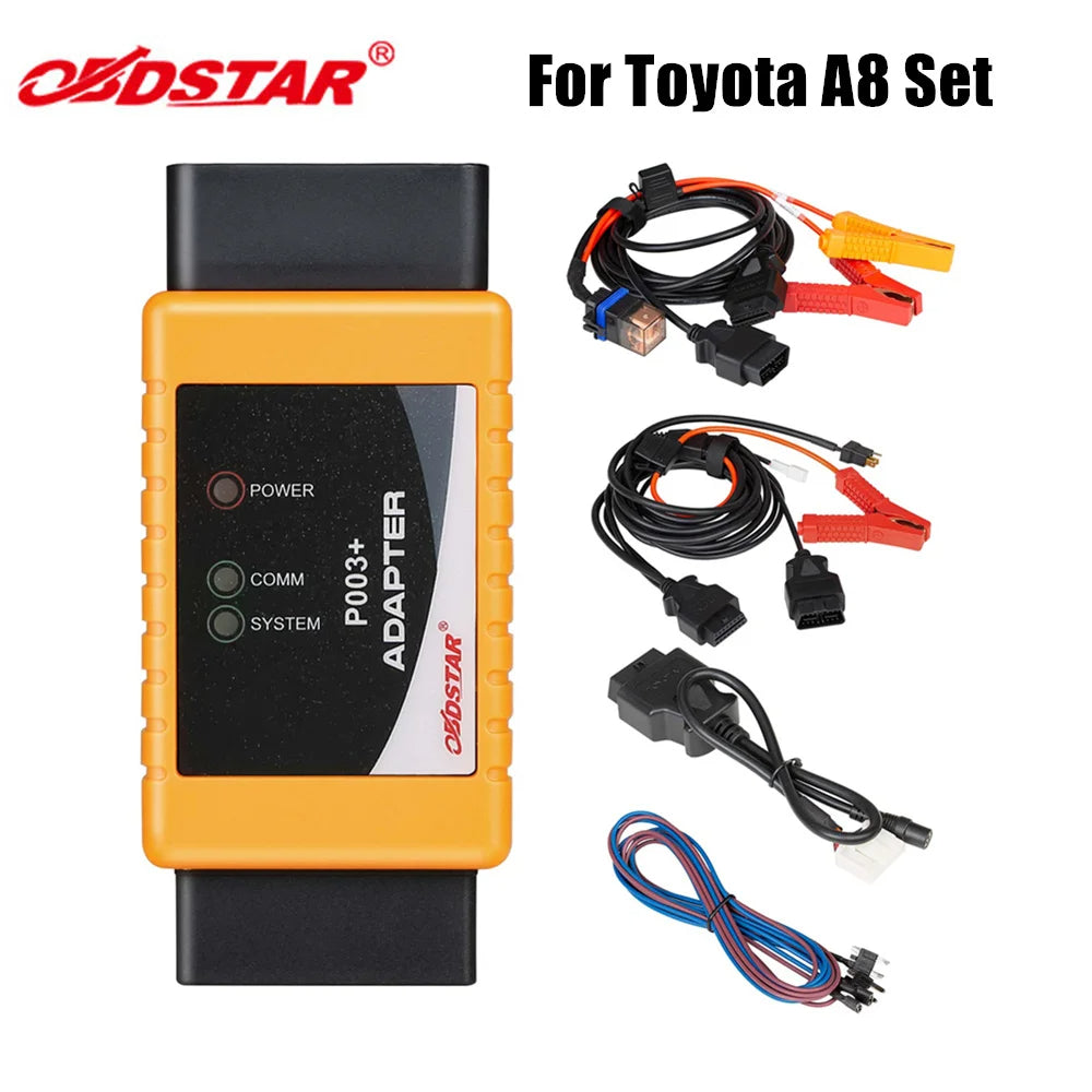 OBDSTAR P002 Adapter Set for Toyota 8A Ford All Keys Lost X300 DP Plus Tool