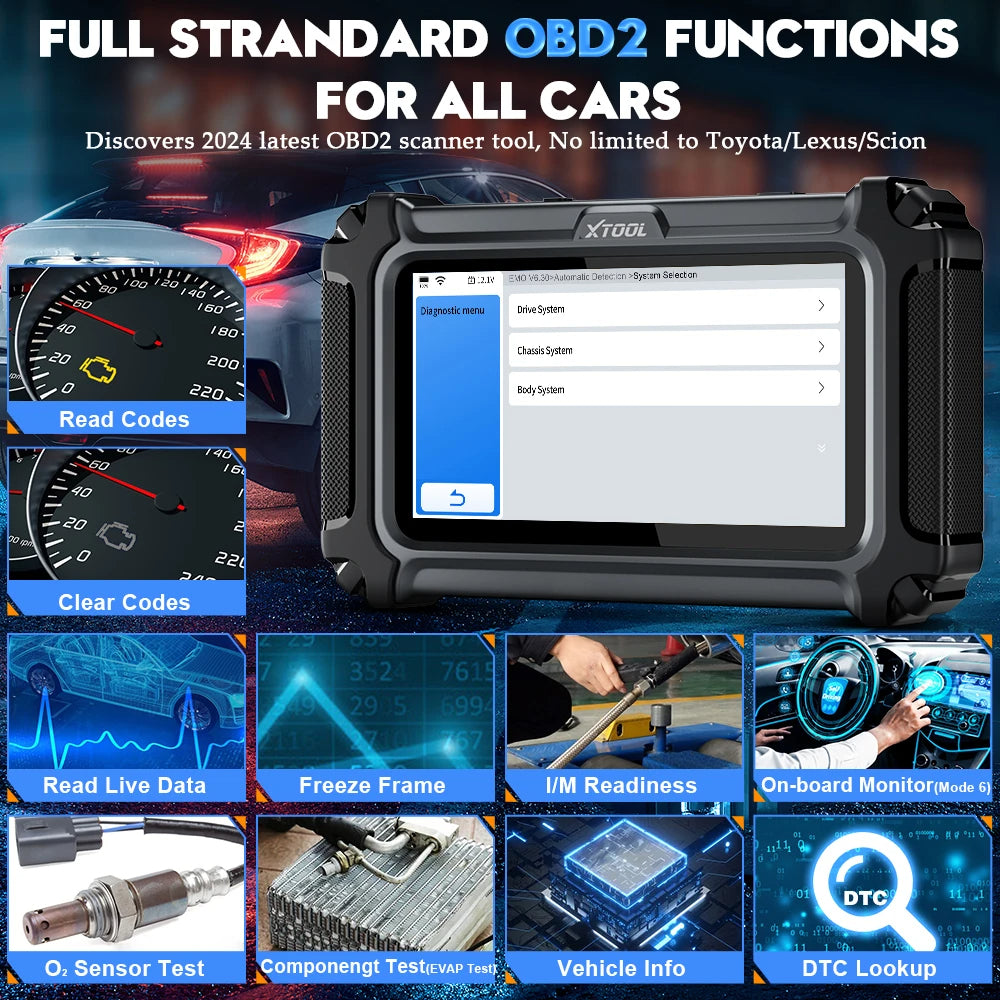 XTOOL IP500 Toyota Scan Tool Full OBD2 Scanner Bidirectional Auto Code Reader