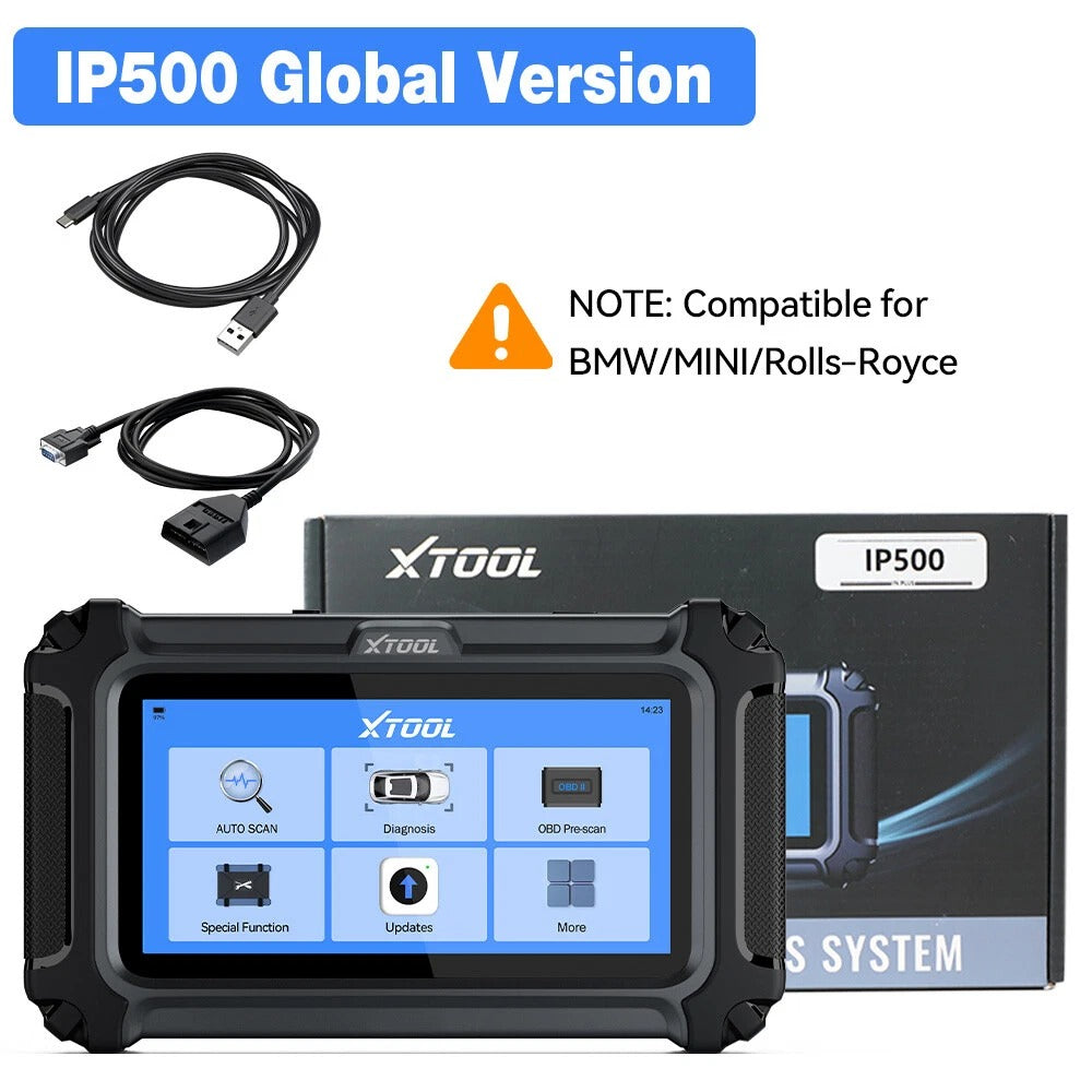 XTOOL IP500 For BMW OBD2 Scanner ECU Coding 23+ Services Bidirectional Auto Scanner