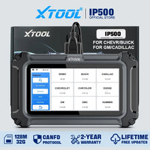Load image into Gallery viewer, XTOOL IP500 GMC/Buick/Cadillac OBD2 Scan Tool key Programmer Auto Bidirectional