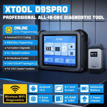 Load image into Gallery viewer, XTOOL D9S PRO ECU Coding And Programming OBD2 Scanner FCA AutoAuth DoIP/CAN FD