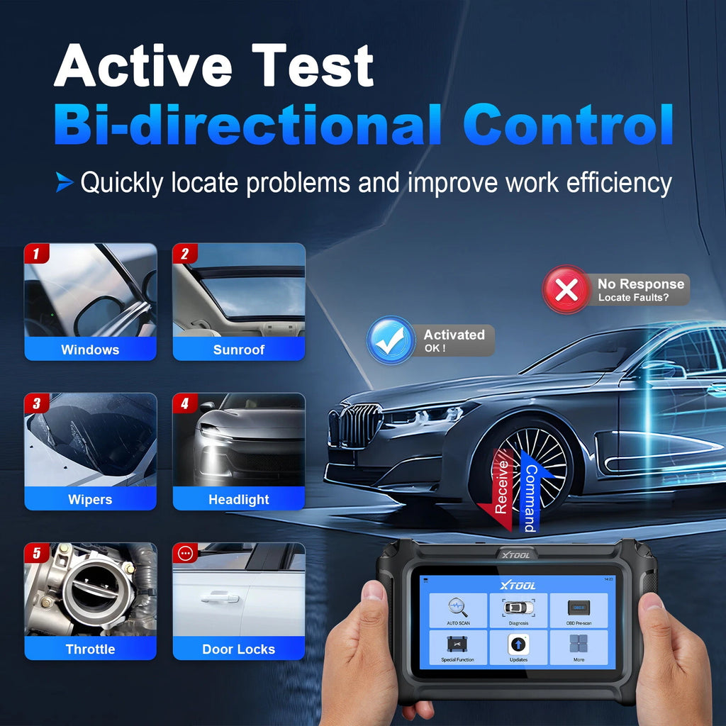 XTOOL IP500 Toyota Scan Tool Full OBD2 Scanner Bidirectional Auto Code Reader