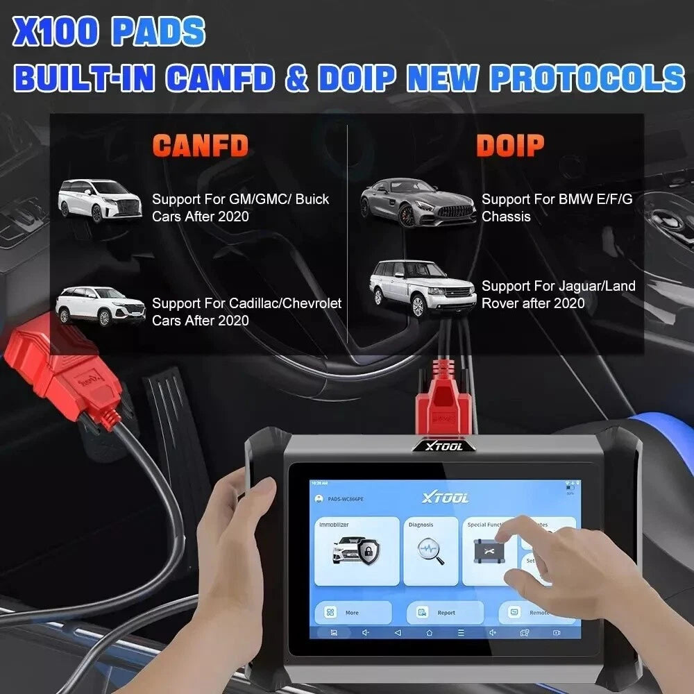 Xtool X100 Pad OBD2 Diagnostic Scan Tool IMMO key Programming Automotive Scanner