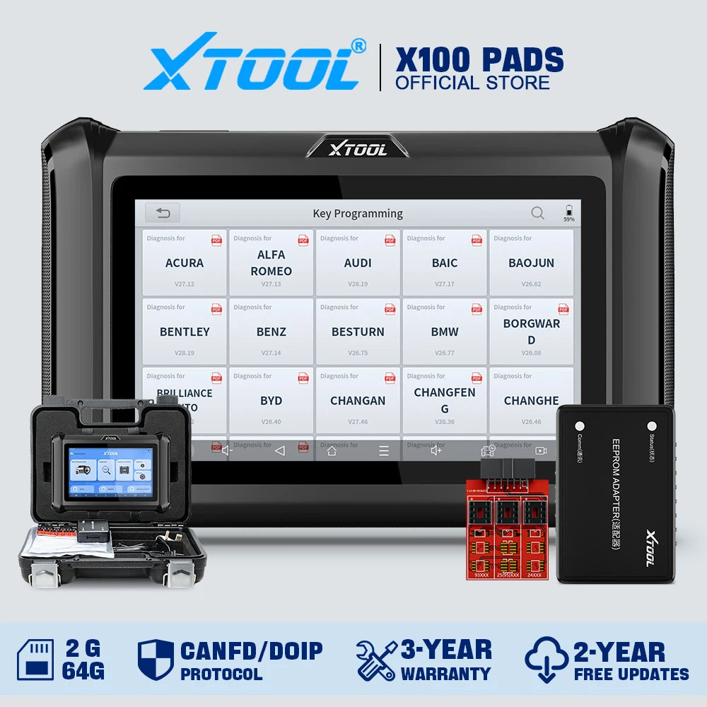 Xtool X100 Pad OBD2 Diagnostic Scan Tool IMMO key Programming Automotive Scanner