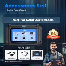 Load image into Gallery viewer, XTOOL IP500 Toyota Scan Tool Full OBD2 Scanner Bidirectional Auto Code Reader