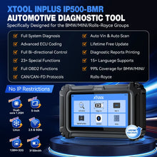Load image into Gallery viewer, XTOOL IP500 For BMW OBD2 Scanner ECU Coding 23+ Services Bidirectional Auto Scanner