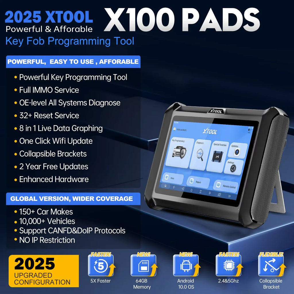 Xtool X100 Pad OBD2 Diagnostic Scan Tool IMMO key Programming Automotive Scanner