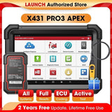 GL LAUNCH X431 PRO3 APEX Car Diagnostic Tools OBD2 Scanner Diagnost Auto