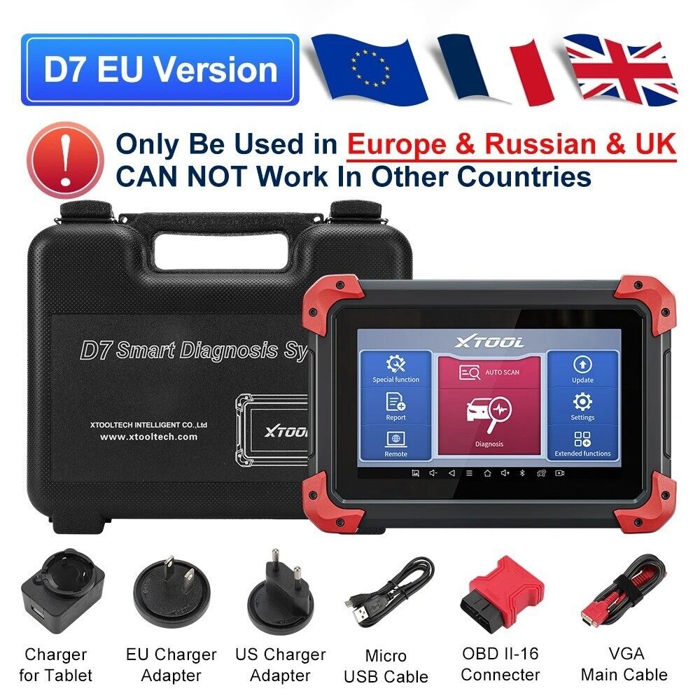 XTOOL D7S Car Bidirectional All System Auto Diagnostic Scanner ECU Coding Tool