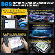 Load image into Gallery viewer, XTOOL D9 D9S Full System Car Diagnostic Tool Bi-Directional Control Topology OBD