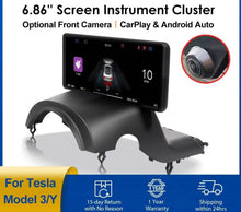 Load image into Gallery viewer, 6.86inch CarPlay Android Auto Model Y 3 Instrument Cluster Display Front Camera