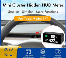 Load image into Gallery viewer, 2023 New Air Vent Embedded Mini Dashboard Hidden HUD Cluster for Tesla Model 3 Y