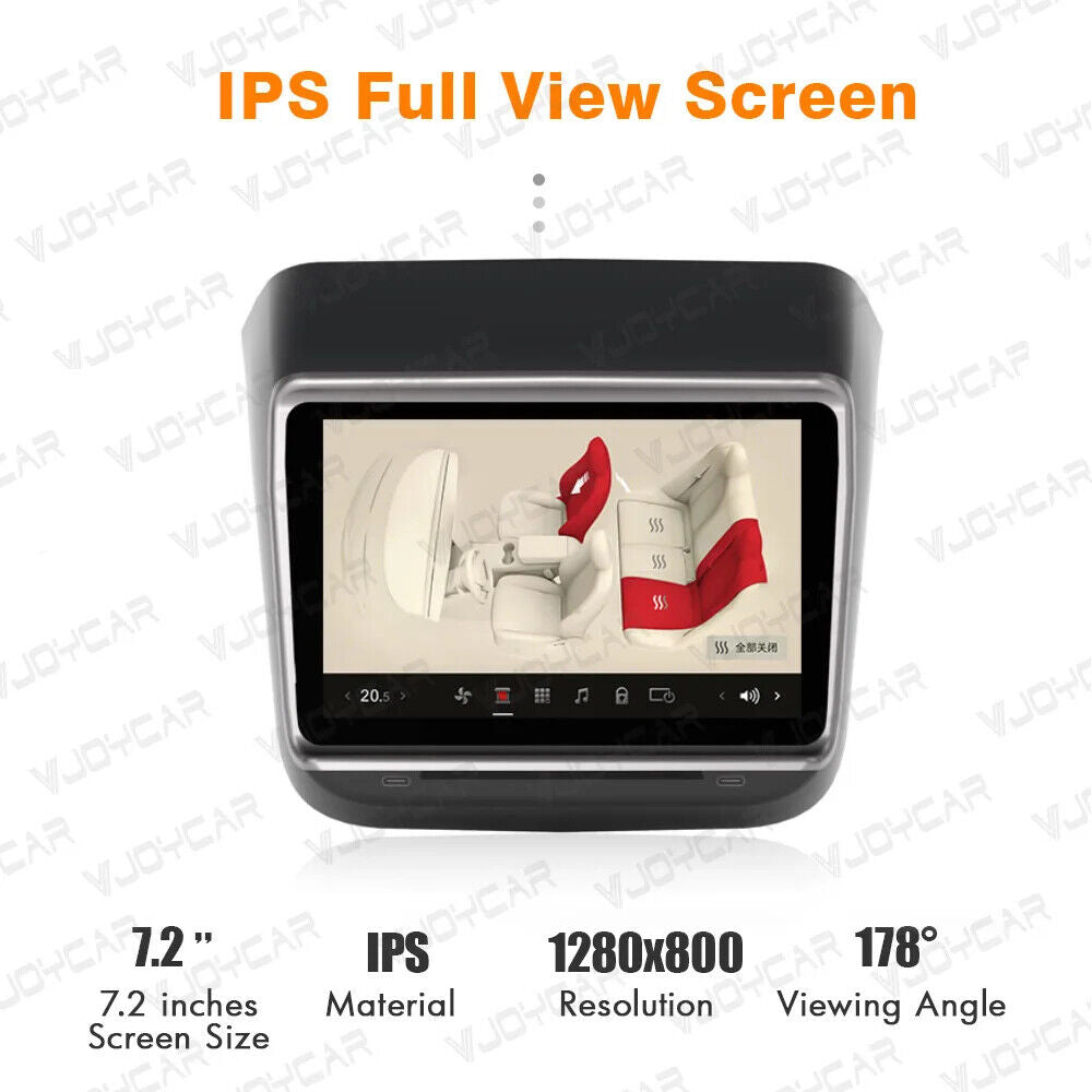 2023 Latest 7.2inches Rear Display Panel Tesla Model 3 Model Y AC Control Scan