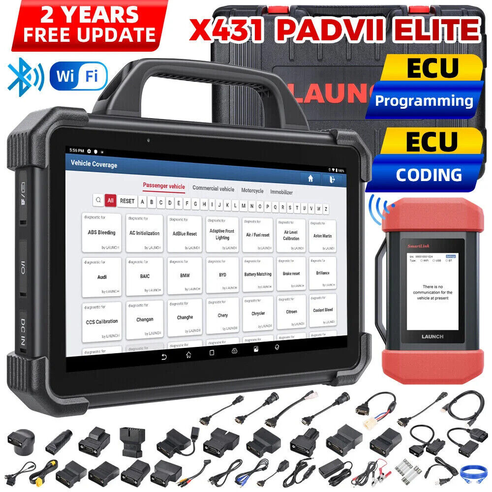 LAUNCH X431PAD VII Automotive Diagnostic Tool All-in-One Scan Tool with SmartBox