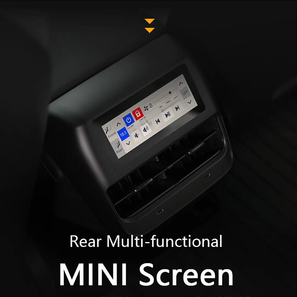 2023 Model 3 Y Accessories Armrest Box IPS Screen Rear Display Panel Air