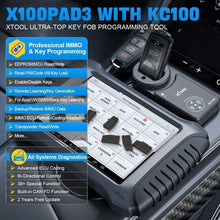 Load image into Gallery viewer, XTOOL X100 PAD3 Elite IMMO Programmer All Lost Car Diagnostic Tools