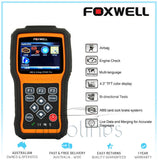 FOXWELL NT630 OBD2 Diagnostic Scan ABS+SAS+SRS Airbag Crash Data Reset Tool