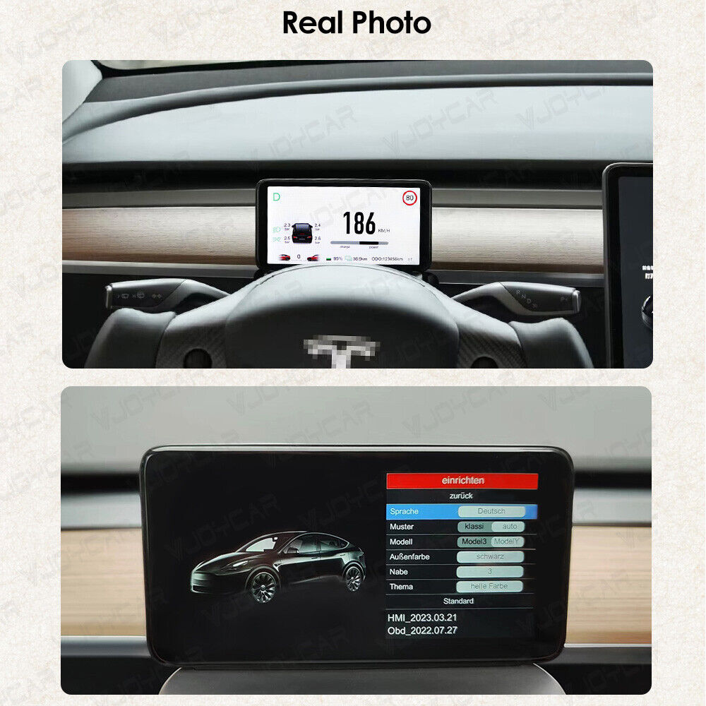 2023 New Model 3 Y 6.2'' HUD Screen 4.6'' Dashboard Cluster Instrument HD LCD