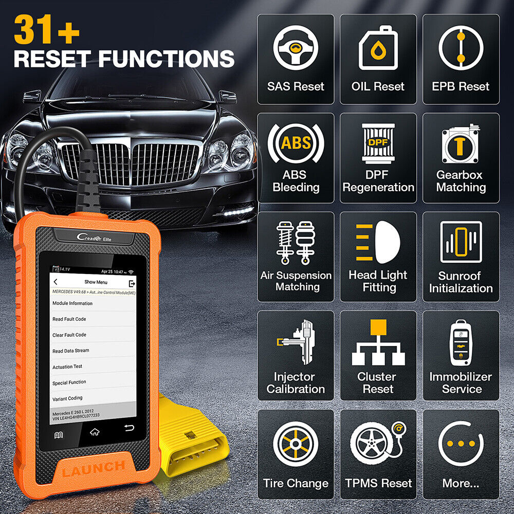 LAUNCH X431 Elite Car Full System Diagnostic Tools Auto OBD OBD2 Scanner - Auto Lines Australia