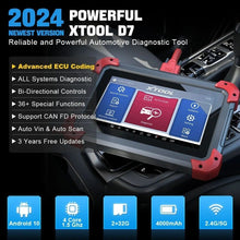 Load image into Gallery viewer, XTOOL D7S Car Bidirectional All System Auto Diagnostic Scanner ECU Coding Tool