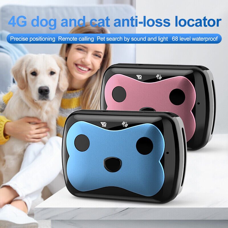 New 4G Mini Pet GPS Tracker Dog Cat GPS Collar Waterproof IP68 Voice Monitoring
