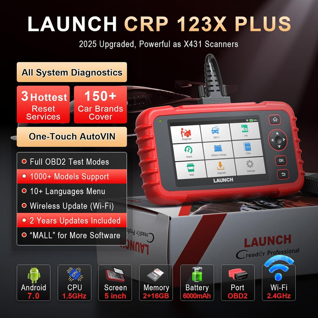 New LAUNCH X431 CRP123X plus OBD2 Scanner DIY Code Reader Car Diagnostic Tool