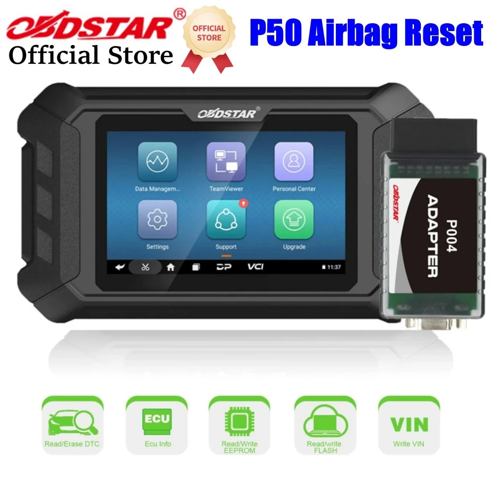 OBDSTAR P50 Airbag Crash Battery Reset Tool  95 Brands 14400+ ECUs