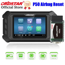 Load image into Gallery viewer, OBDSTAR P50 Airbag Crash Battery Reset Tool  95 Brands 14400+ ECUs