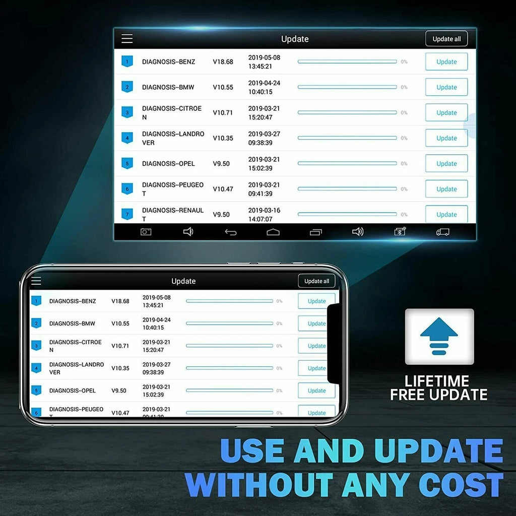 XTOOL A30M bluetooth OBD2 Scanners For Automotive Code Reader TPMS CANFD Protocol