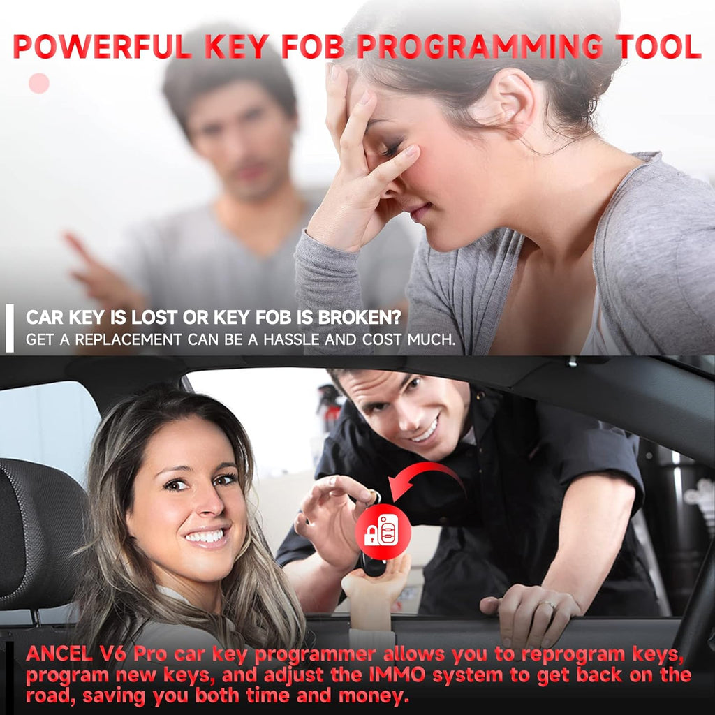ANCEL V6 PRO OBD2 Automotive Scanner IMMO All System Scan Car Diagnostic Tool