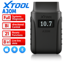Load image into Gallery viewer, XTOOL A30M bluetooth OBD2 Scanners For Automotive Code Reader TPMS CANFD Protocol