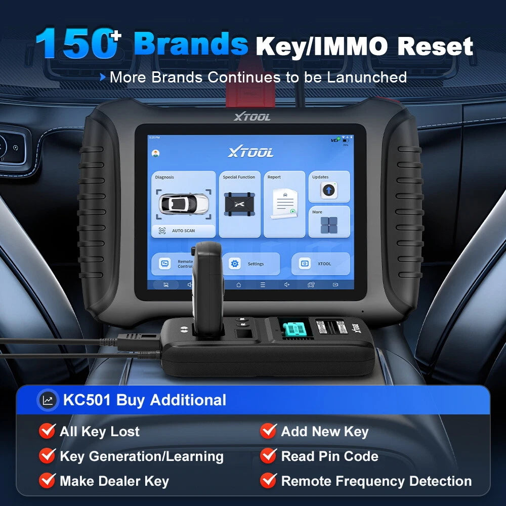 XTOOL IP900BT Auto Bidirectional Diagnostic Scanner ECU Coding Key Programming