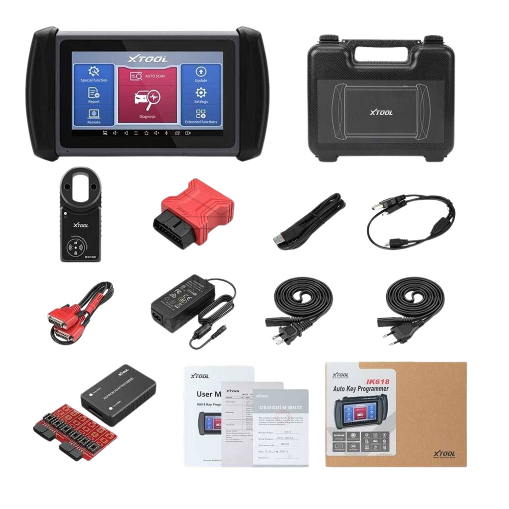 XTOOL InPlus IK618E Key Programmer – 7-Inch OBD2 Diagnostic Tool with 30+ Services