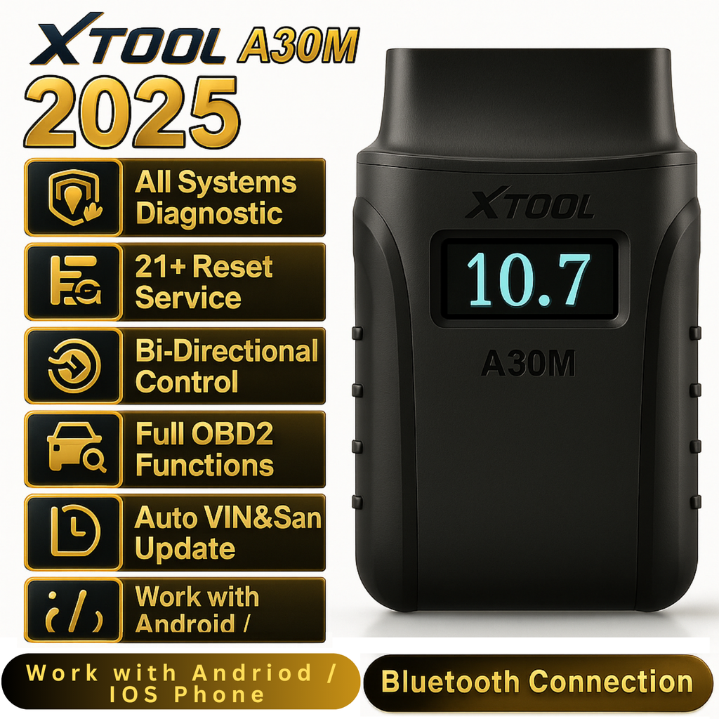 XTOOL A30M bluetooth OBD2 Scanners For Automotive Code Reader TPMS CANFD Protocol