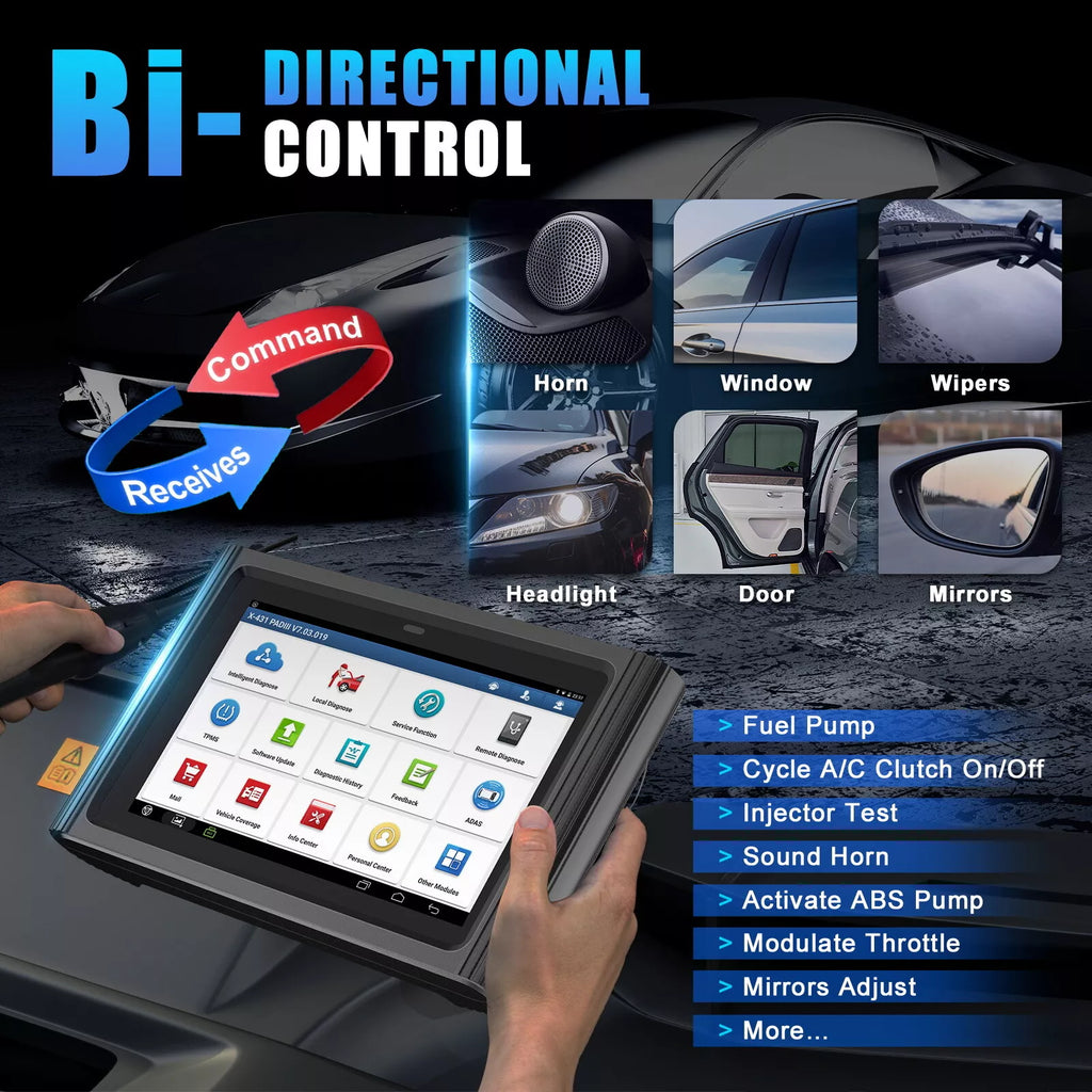 Original LAUNCH X431 PADIII V2.0 Auto Diagnostic Tool with Blutooth/Wifi Support