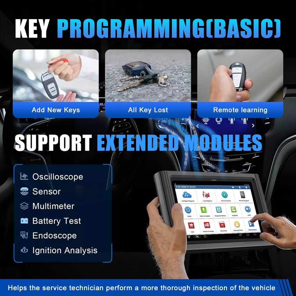 Original LAUNCH X431 PADIII V2.0 Auto Diagnostic Tool with Blutooth/Wifi Support