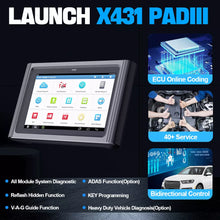 Load image into Gallery viewer, Original LAUNCH X431 PADIII V2.0 Auto Diagnostic Tool with Blutooth/Wifi Support