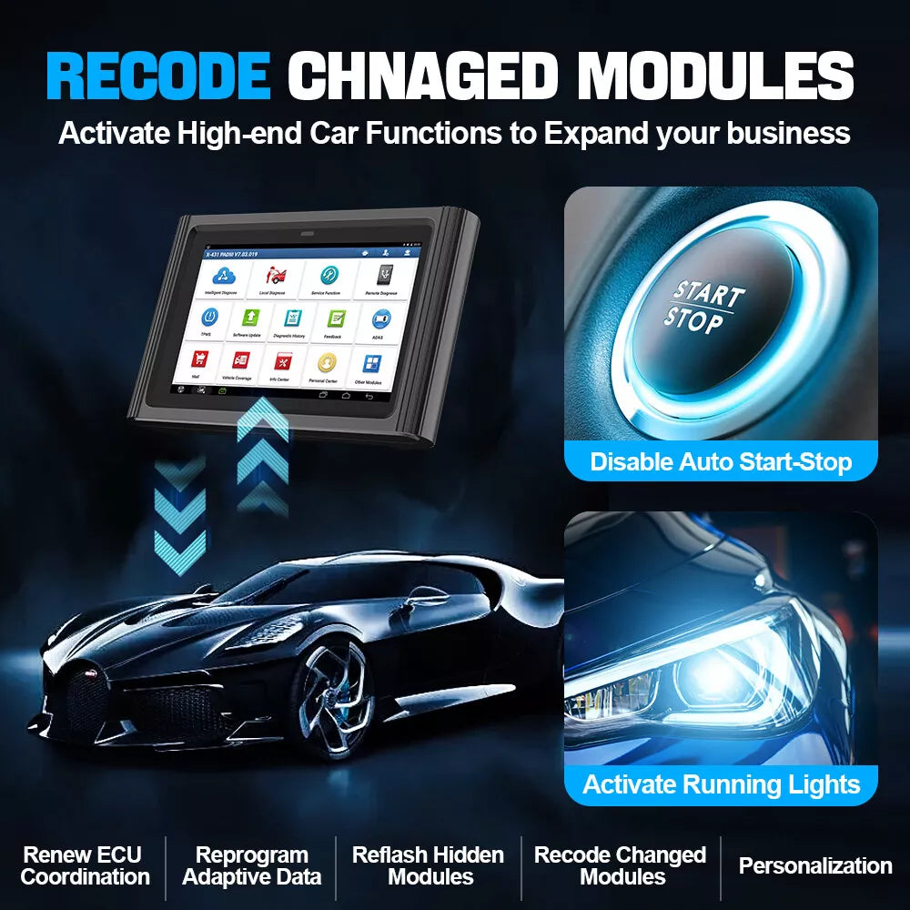 Original LAUNCH X431 PADIII V2.0 Auto Diagnostic Tool with Blutooth/Wifi Support
