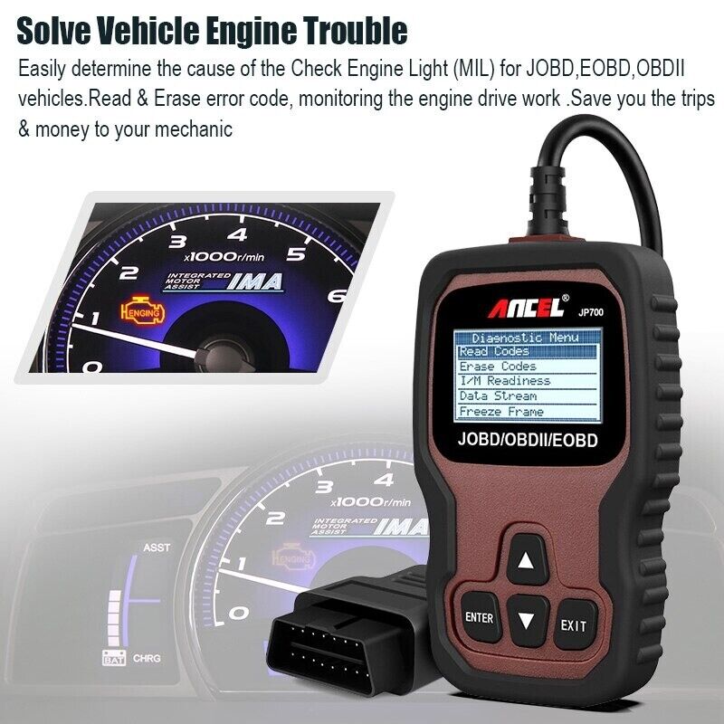 Ancel JP700 OBD2 Car Diagnostics Scanner JOBD EOBD Code Reader OBD2 Auto Scanner