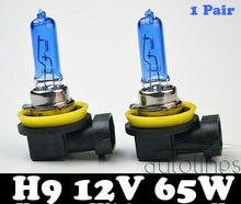 Load image into Gallery viewer, H9 12V 65W Xenon White 6000k Halogen Car Headlight Lamp Globes / Bulbs LED HID