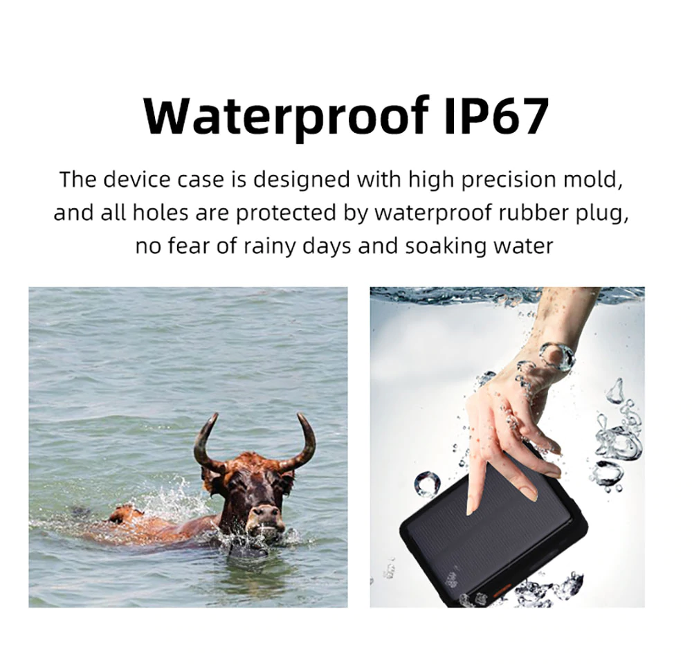 Cow Locator 4G LTE GPS Tracker with Solar Power 9000mAh Long Standby Sheep Horse