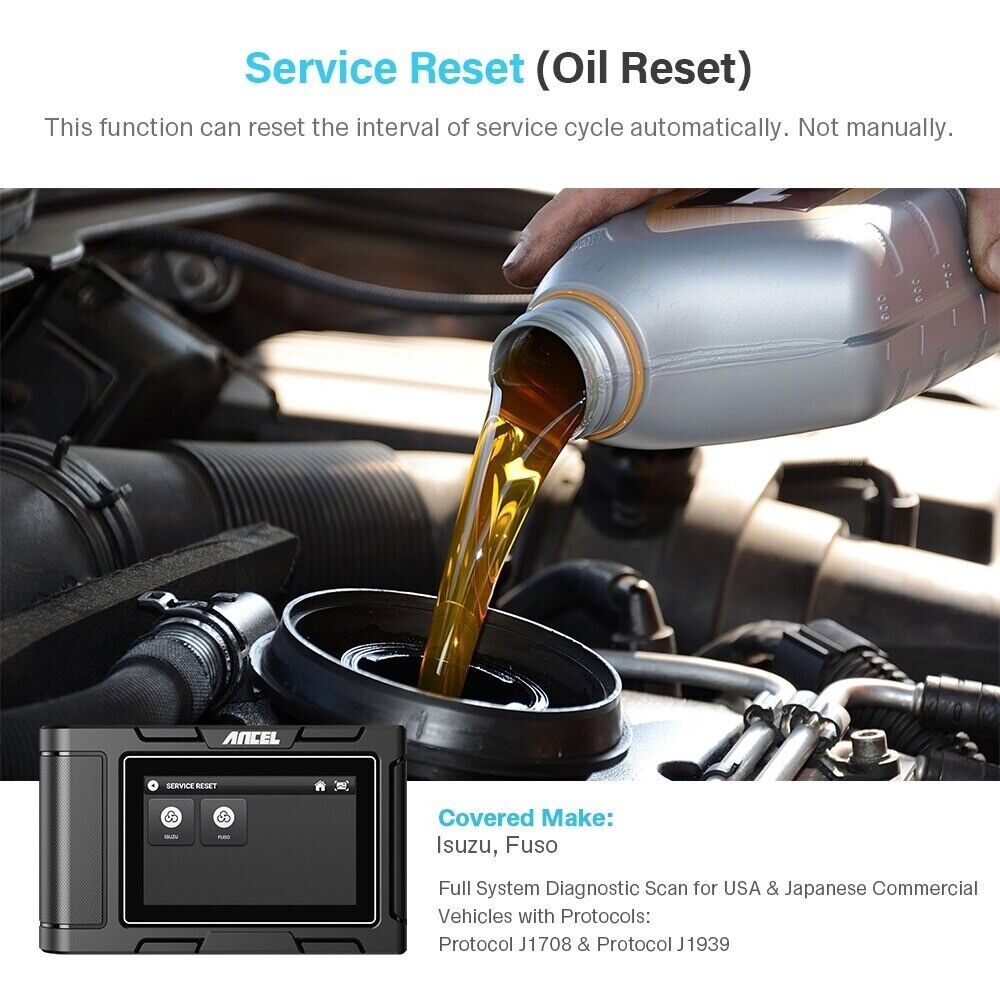 ANCEL HD3300 24V Heavy Duty Diesel Truck Diagnostic Scanner Car Full System DPF