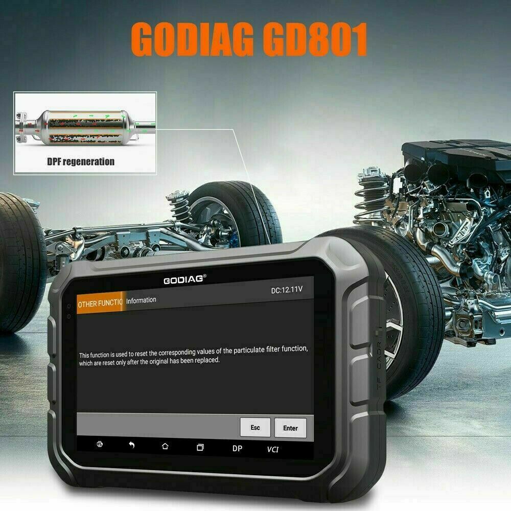 OBDSTAR GODIAG GD801 Programmer Support Mileage C0rrection ABS EPB TPMS EEPROM