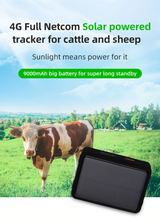 Load image into Gallery viewer, Cow Locator 4G LTE GPS Tracker with Solar Power 9000mAh Long Standby Sheep Horse