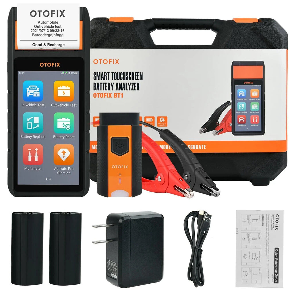 Autel OTOFIX BT1 Car Battery Tester w/ Printer 6V/12V/24V Battery Load Analyzer