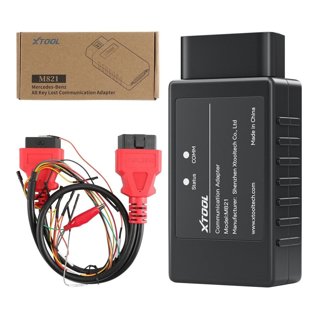 XTOOL New M821 Adapter for Mercedes-Benz All IMMO Lost Need Work IMMO Programmer