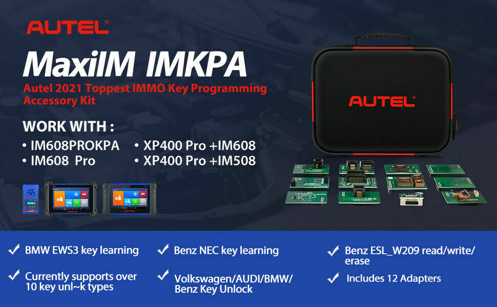 Autel MaxiIM IMKPA Key Programming Adapter For XP400Pro IM508 IM608 IM608PRO