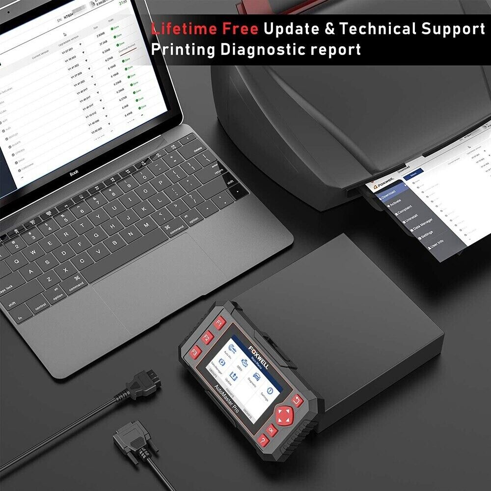 Foxwell NT604 Elite Automotive 4 System Diagnostic Tools OBD2 Code Reader ABS