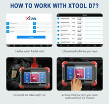 Load image into Gallery viewer, XTOOL D7 Car OBD2 Scanner Key Programming